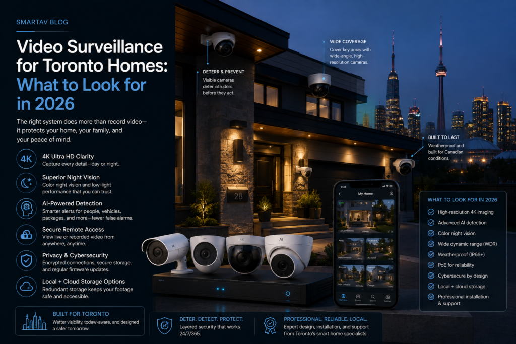 Infographic: what to look for in video surveillance systems for Toronto homes in 2026